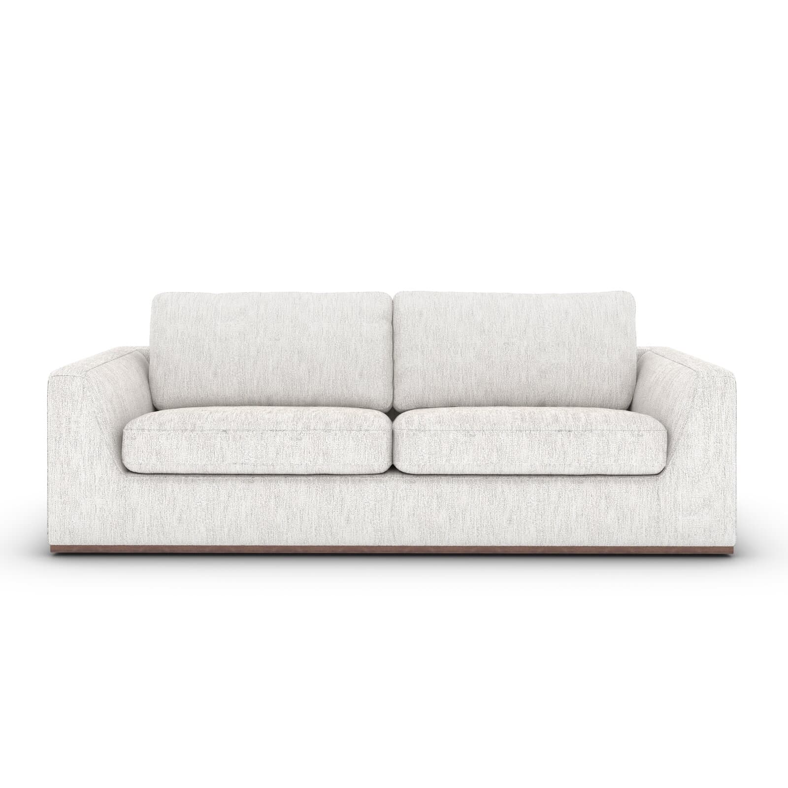 100% Cotton Loveseat With Square Arms