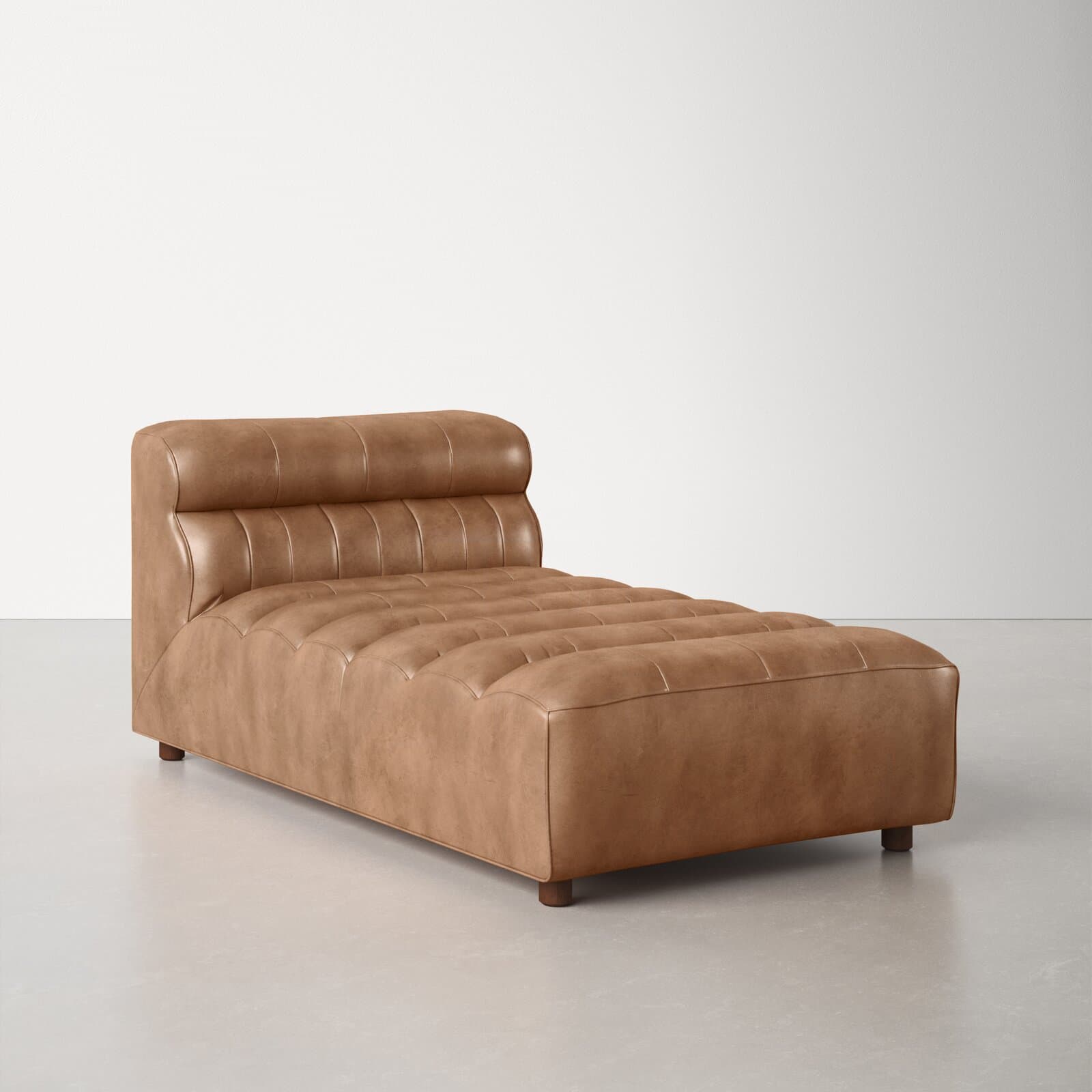 Genuine Leather Sectional Without Arms