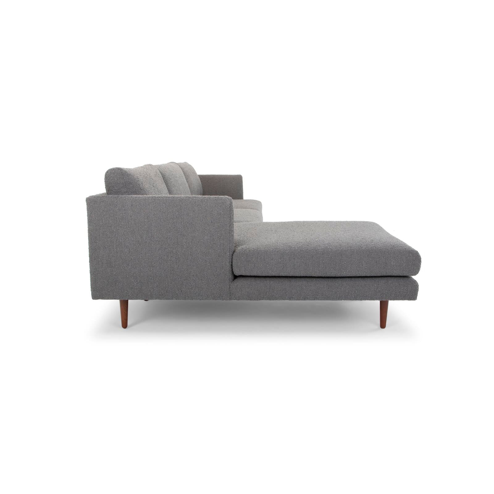 Sectional With Square And Recessed Arms