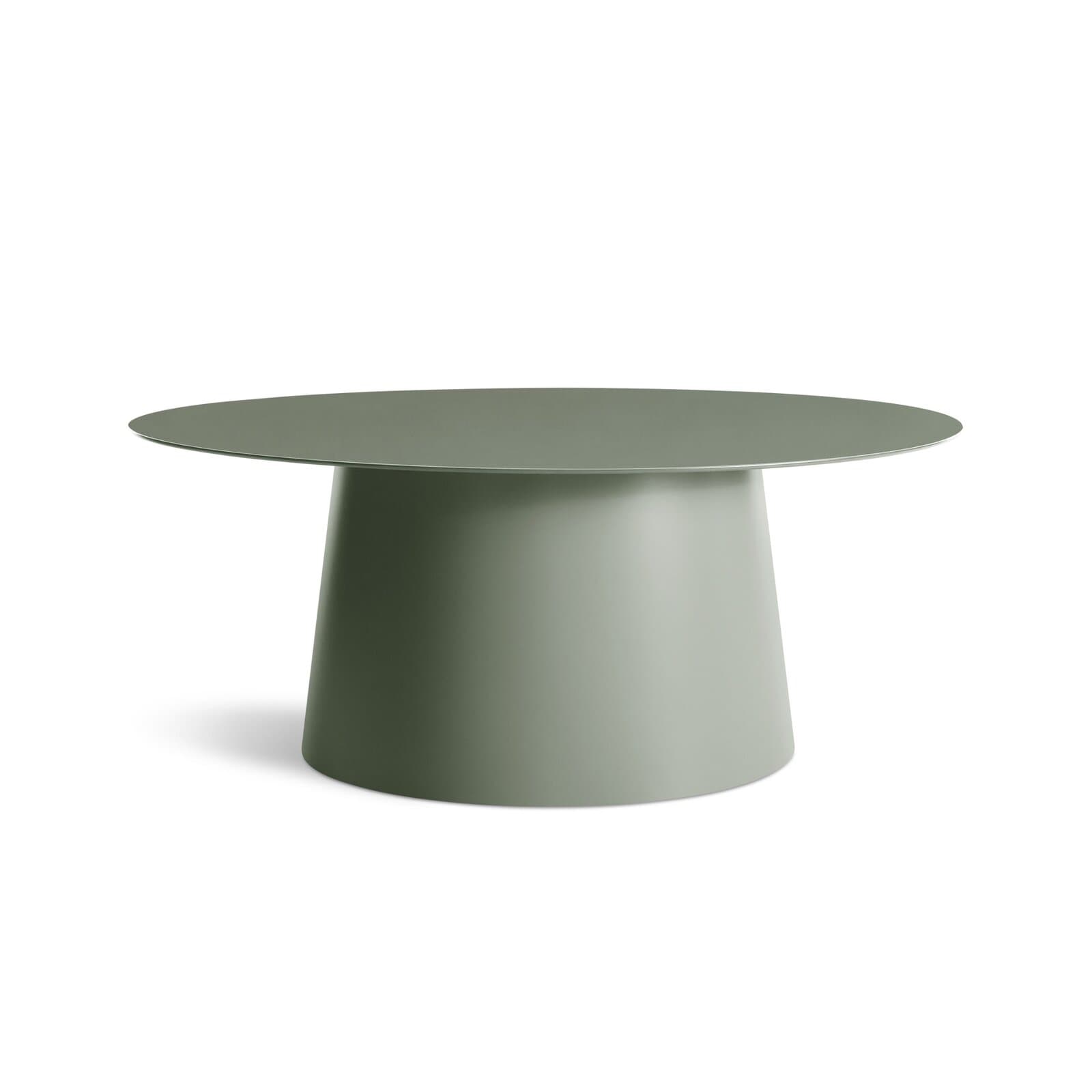 Round Coffee Table With Metal Top And Metal Base