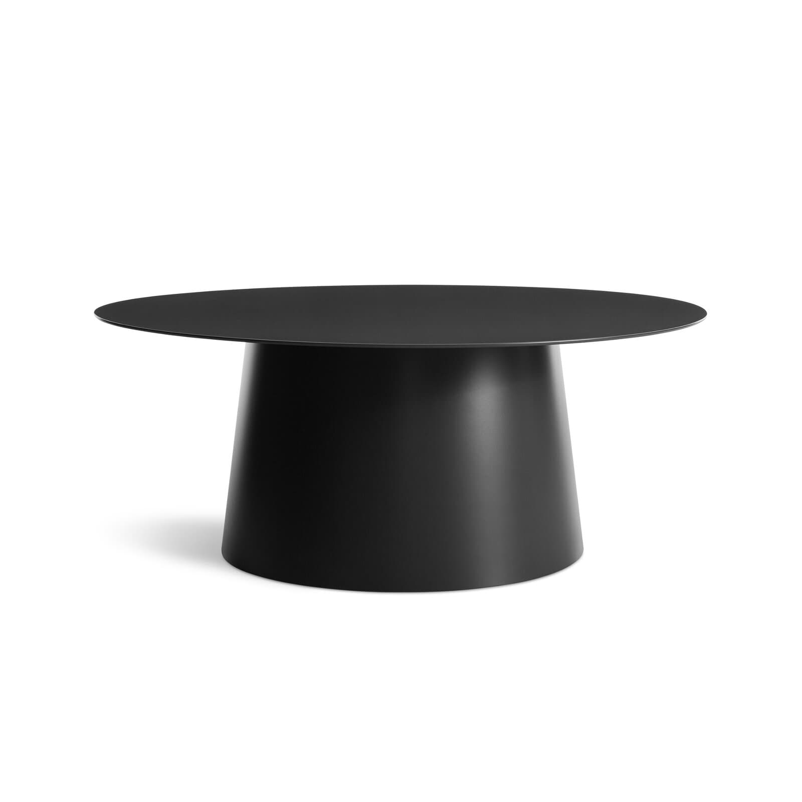 Round Coffee Table With Metal Top And Metal Base