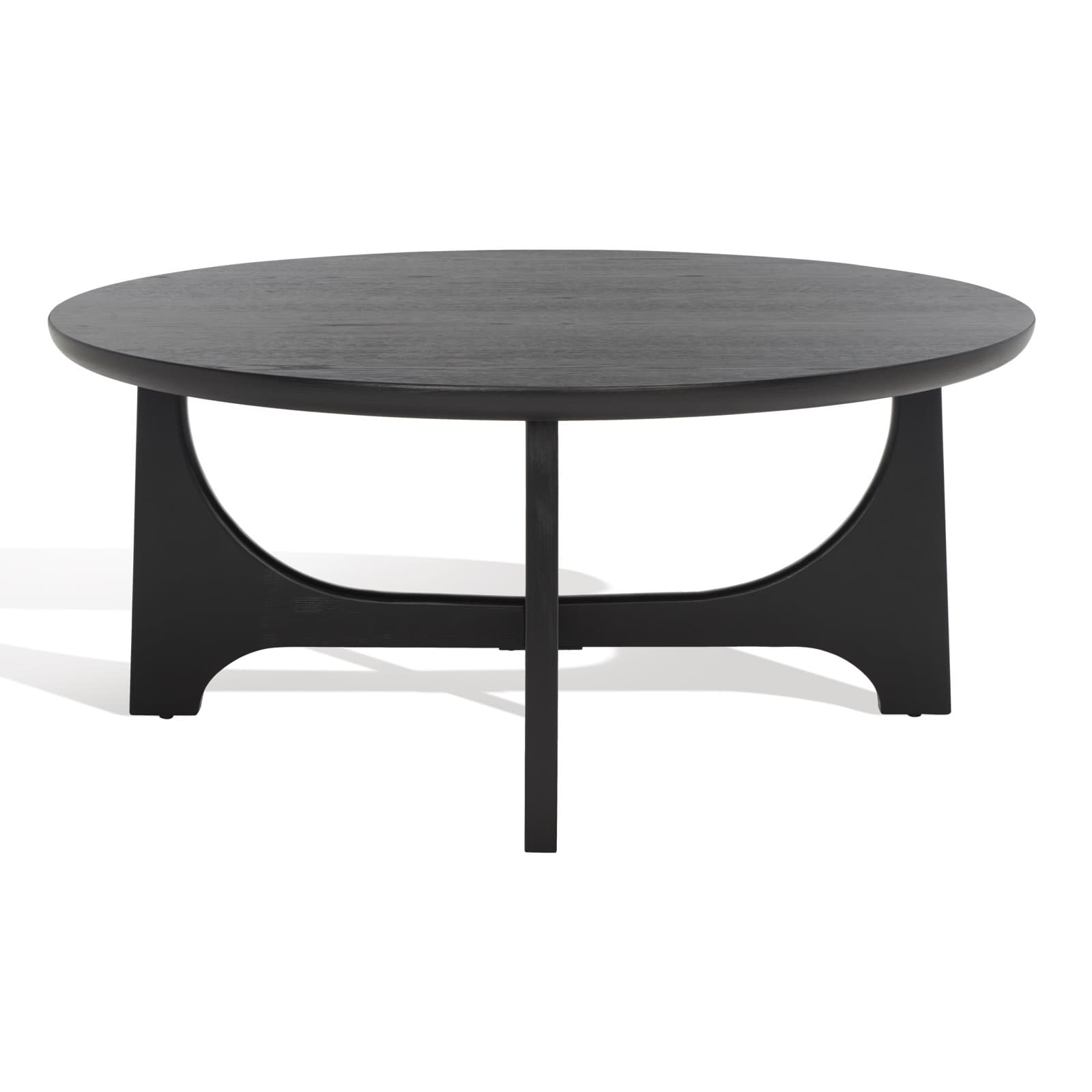 Round Coffee Table With Manufactured Wood Top And Manufactured Wood Base