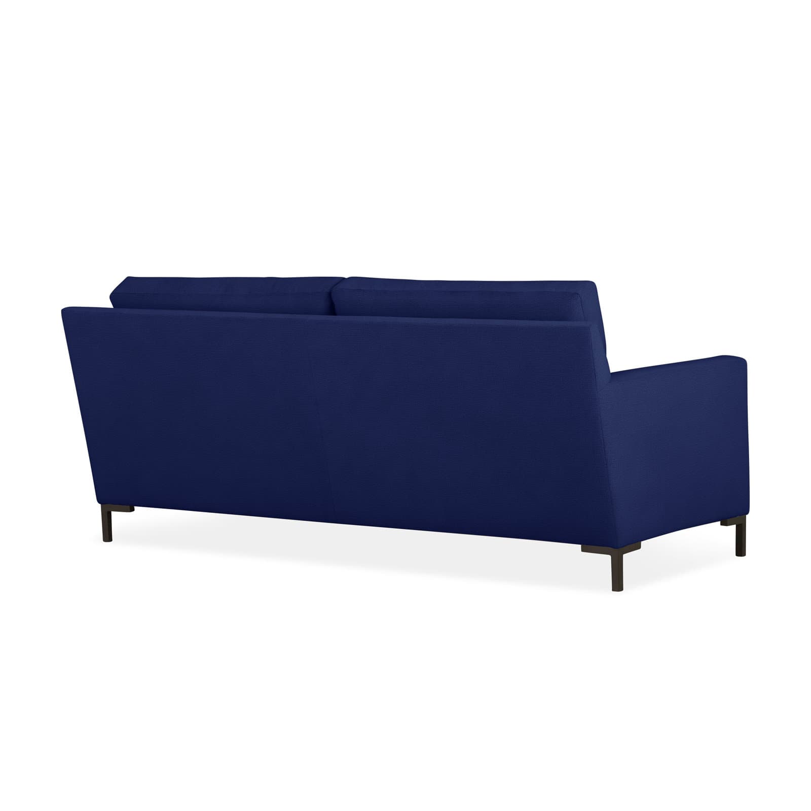 Velvet Loveseat With Square Arms