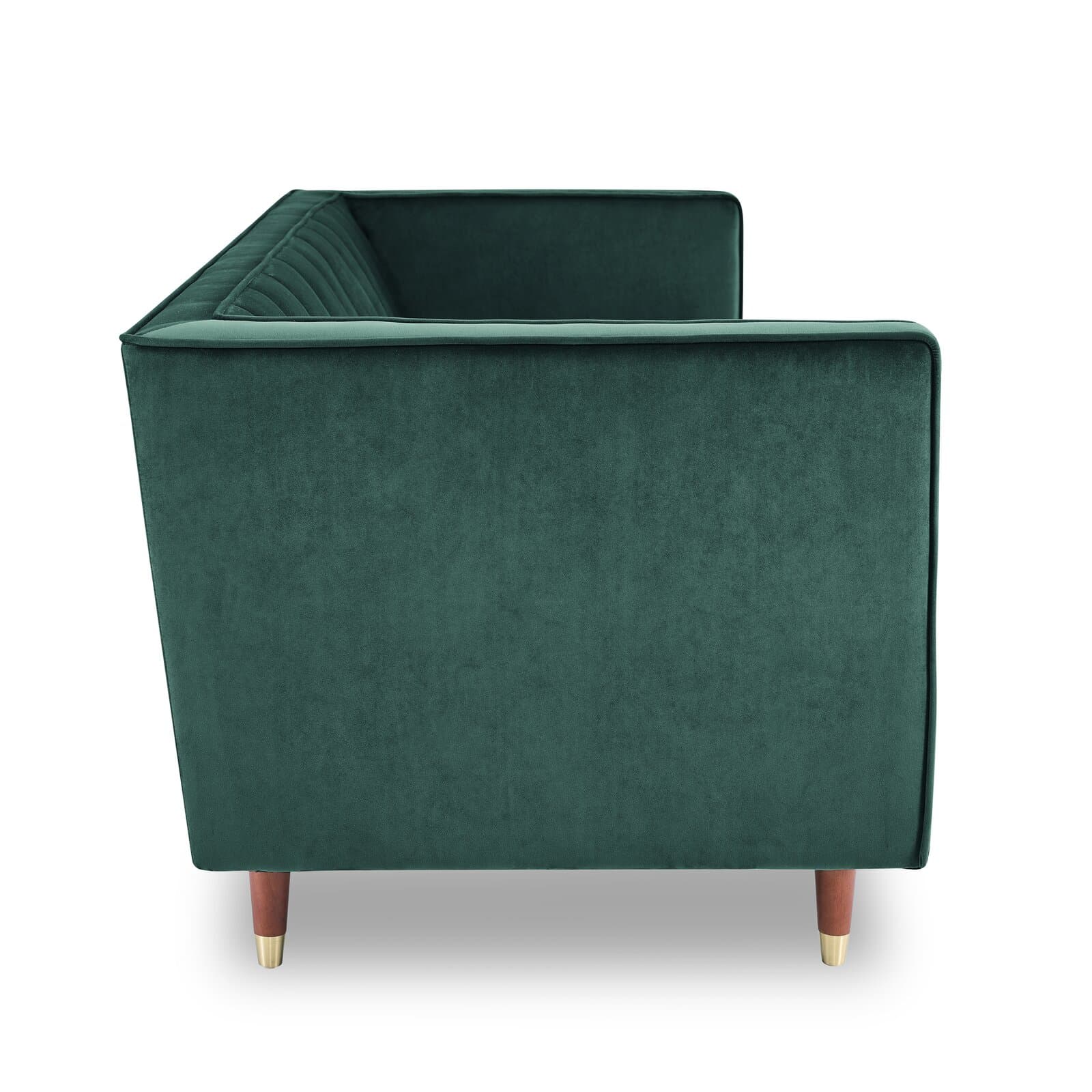 Velvet Loveseat With Tuxedo Arms