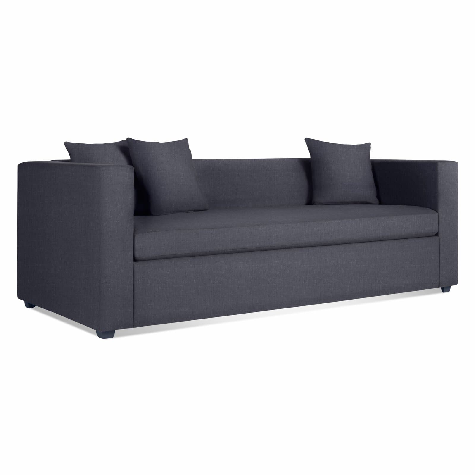 Polyester Blend Loveseat With Tuxedo Arms