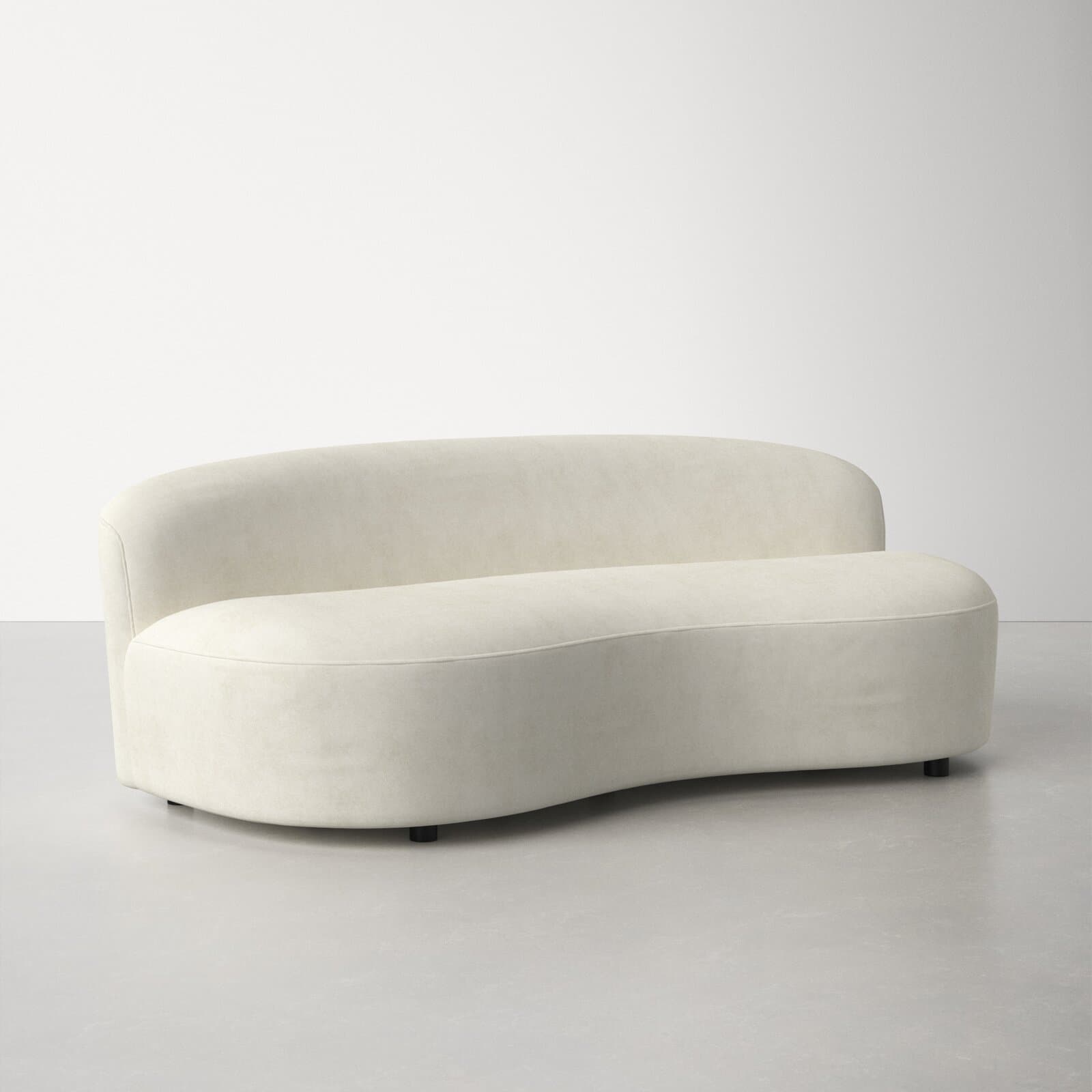 Velvet Loveseat Without Arms