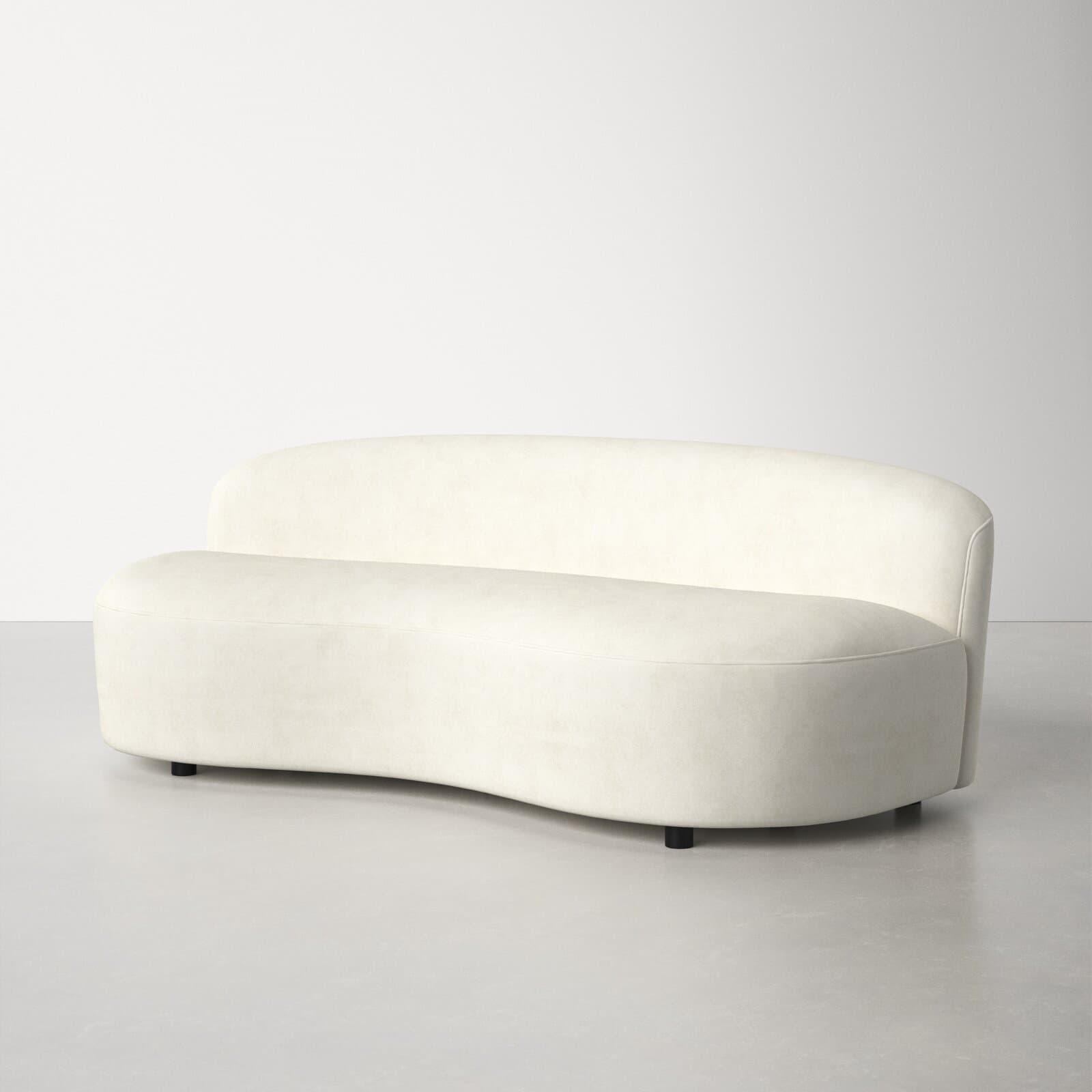 Velvet Loveseat Without Arms