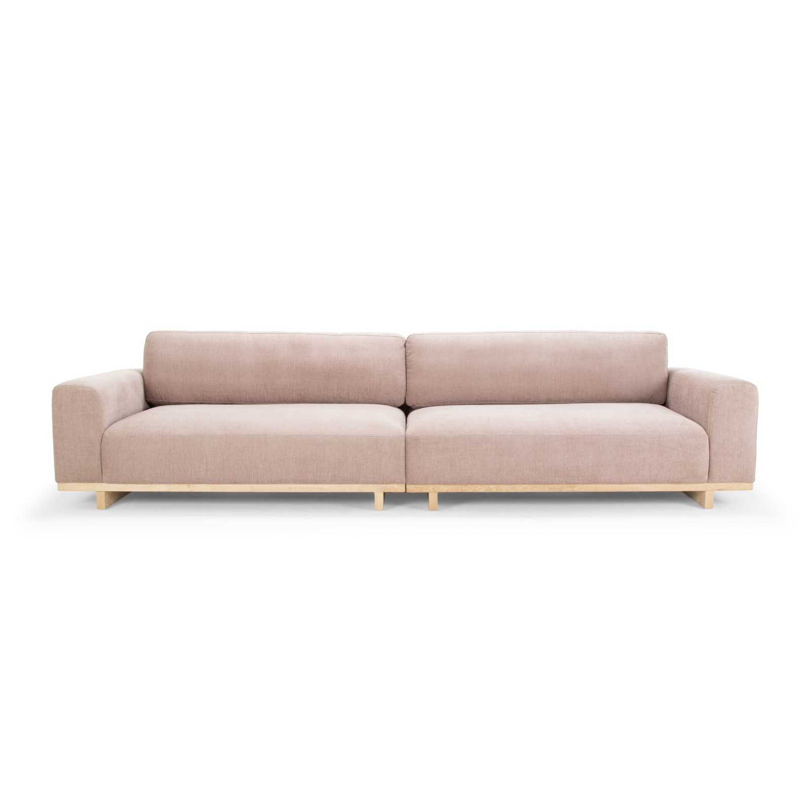 Polyester Blend Loveseat With Square Arms