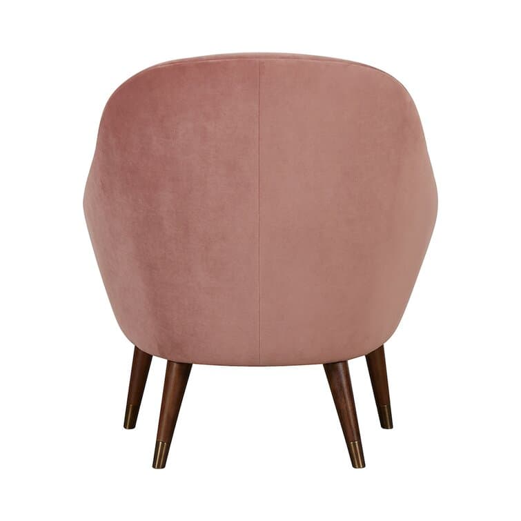 100% Polyester Armchair With Flared Arms