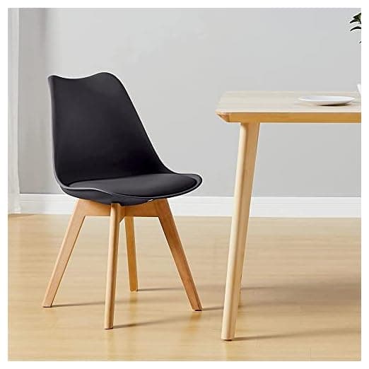 CangLong Mid Century Modern Side Chair with Wood Legs for Kids