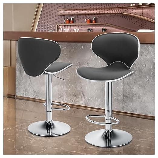 MoNiBloom Adjustable Bar Stools Set of 2