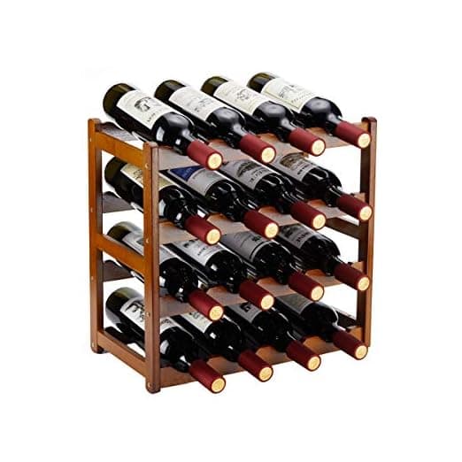 Homevany Bamboo Wine Rack