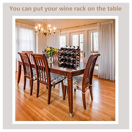 Homevany Bamboo Wine Rack