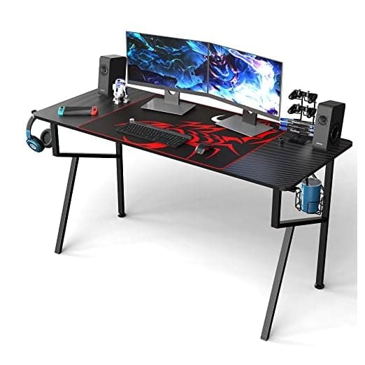 Organized Gaming Desk 55 inch PC Computer Desk