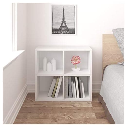 Way Basics Book Shelf 4 Cubby Storage (Tool-free Assembly) – alternate view