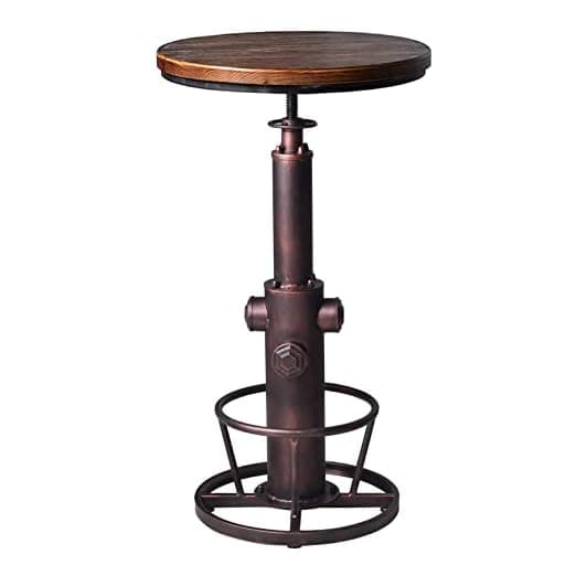LOKKHAN Industrial Adjustable Bar Table 