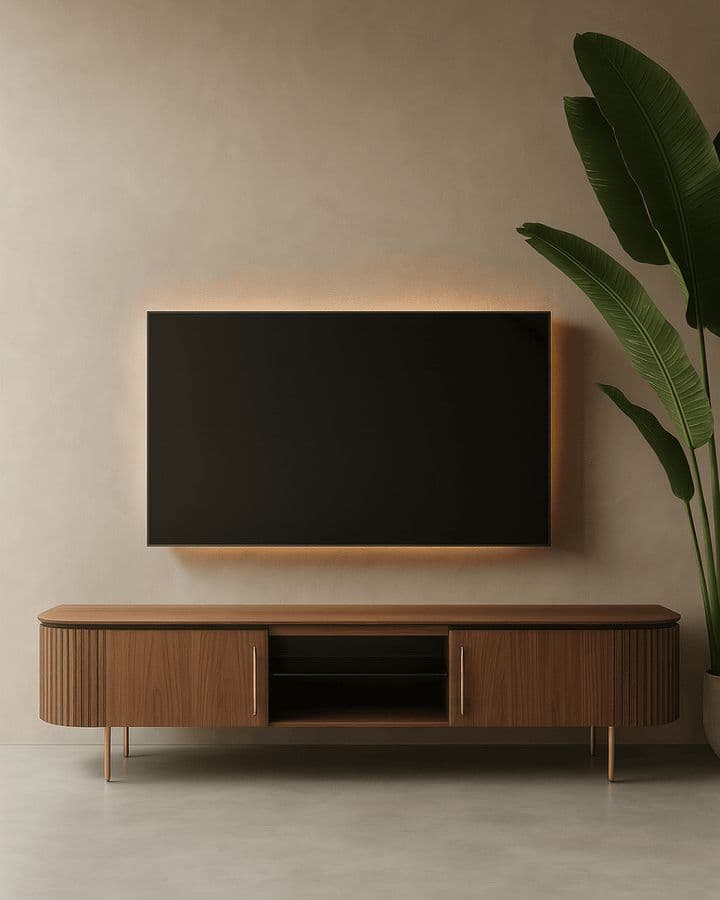 POVISON Mid Century Modern TV Console