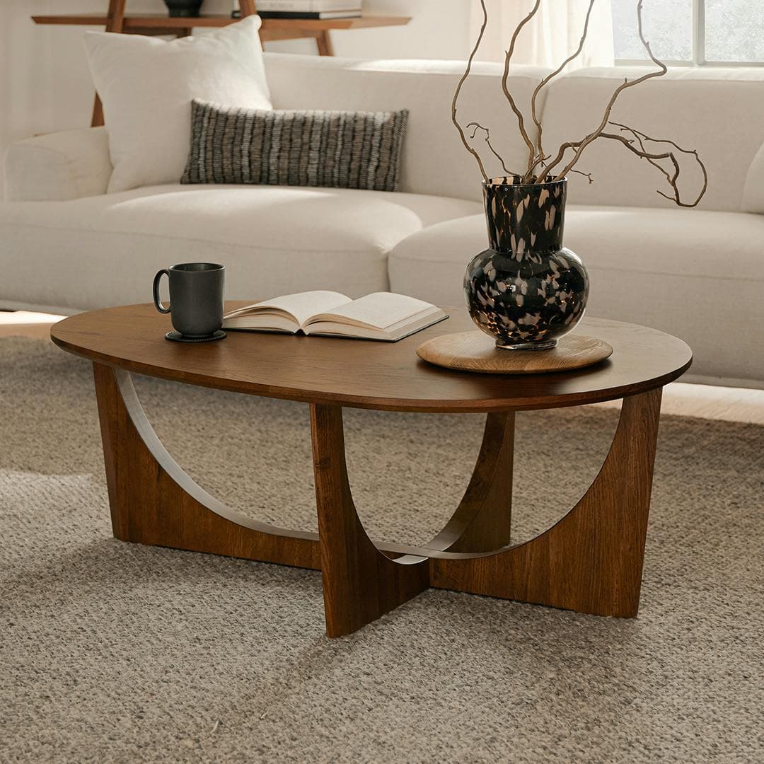 Tovi 42.5" Coffee Table - Smoked Oak