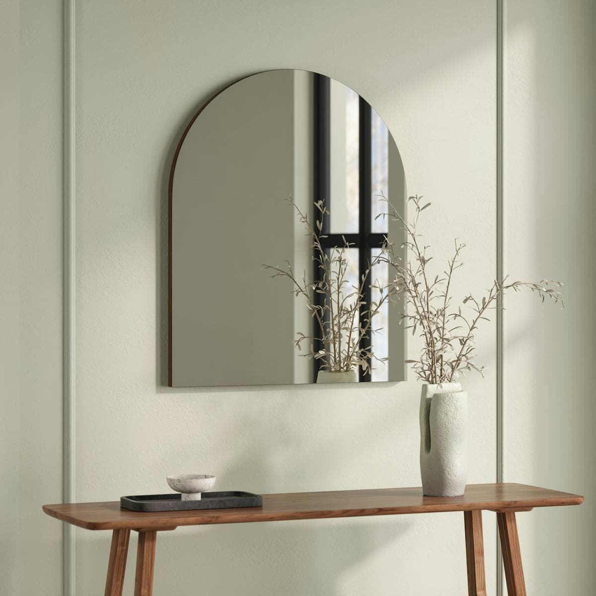 Williams Wall Mirror - Walnut